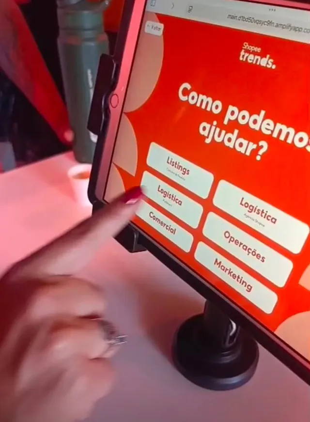 Retirada de senha no tablet